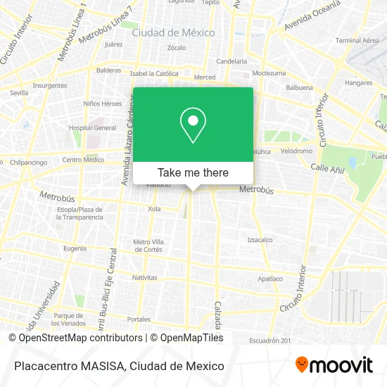 Placacentro MASISA map