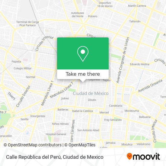 Calle República del Perú map