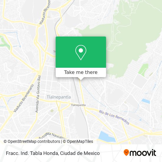 Mapa de Fracc. Ind. Tabla Honda