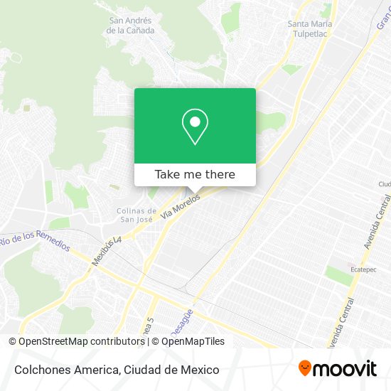 Colchones America map