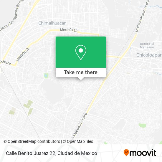 Mapa de Calle Benito Juarez 22
