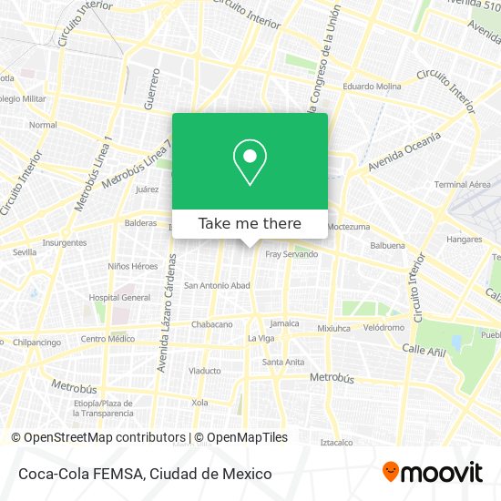 Coca-Cola FEMSA map