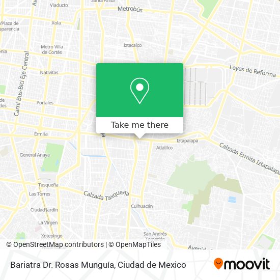 Bariatra Dr. Rosas Munguía map