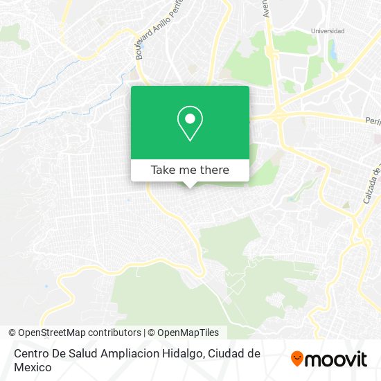 Mapa de Centro De Salud Ampliacion Hidalgo