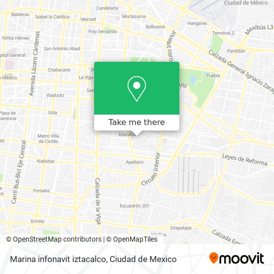 Marina infonavit iztacalco map