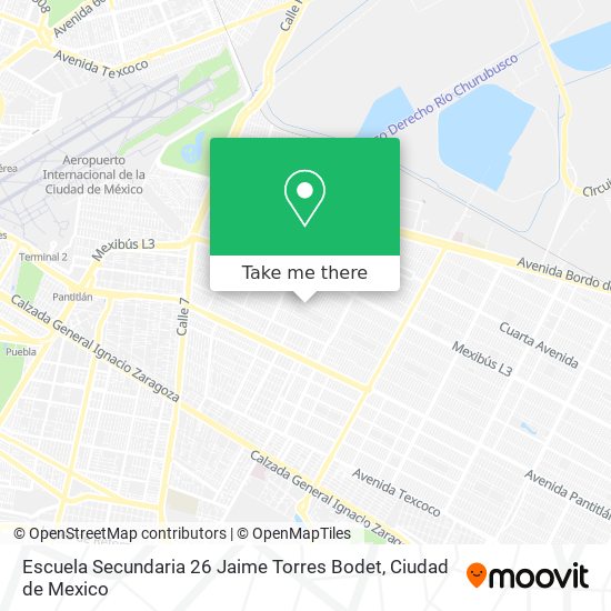 Mapa de Escuela Secundaria 26 Jaime Torres Bodet