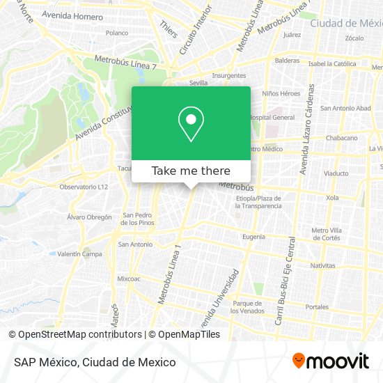 SAP México map