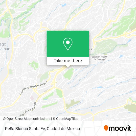Peña Blanca Santa Fe map