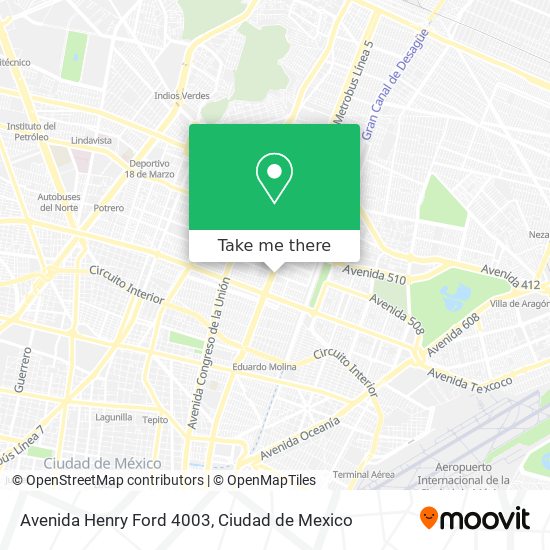 Mapa de Avenida Henry Ford 4003