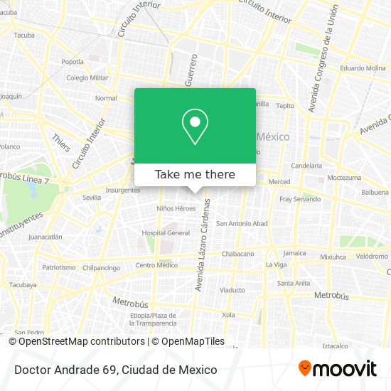 Doctor Andrade 69 map