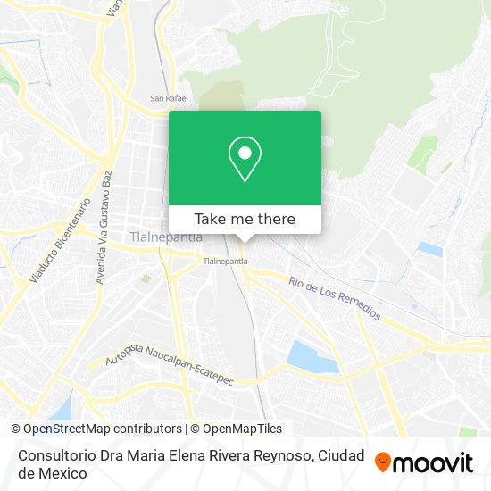 Mapa de Consultorio Dra Maria Elena Rivera Reynoso