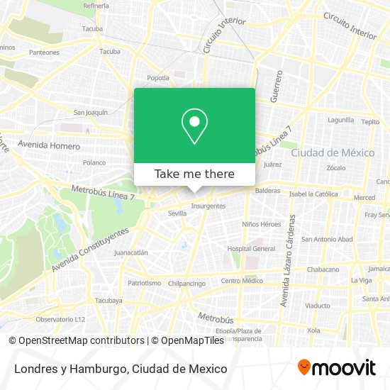 Londres y Hamburgo map