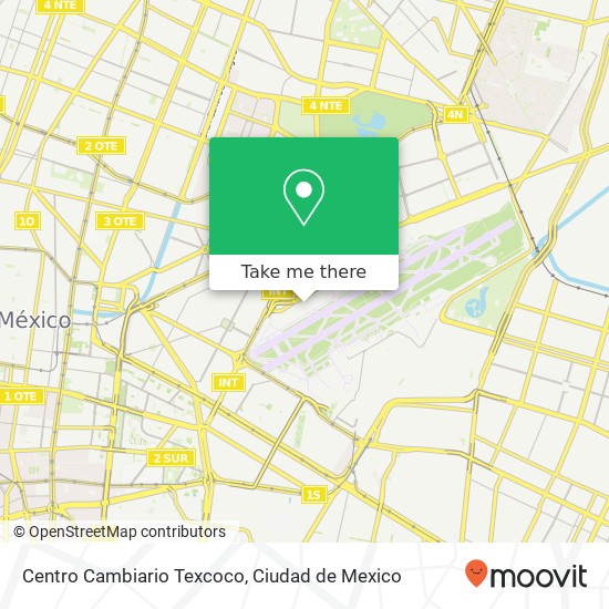 Mapa de Centro Cambiario Texcoco