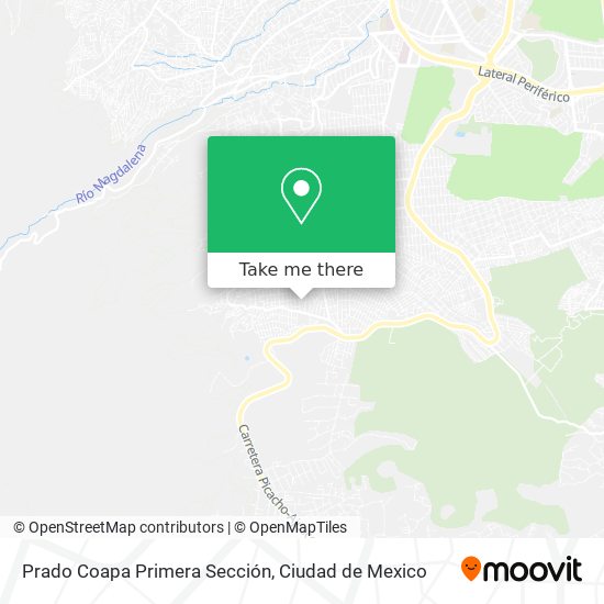 Mapa de Prado Coapa Primera Sección