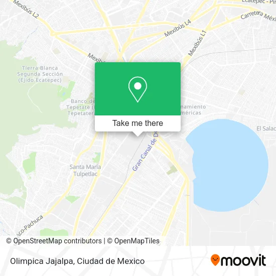 Olimpica Jajalpa map