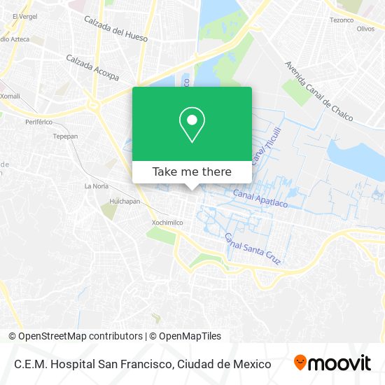 C.E.M. Hospital San Francisco map