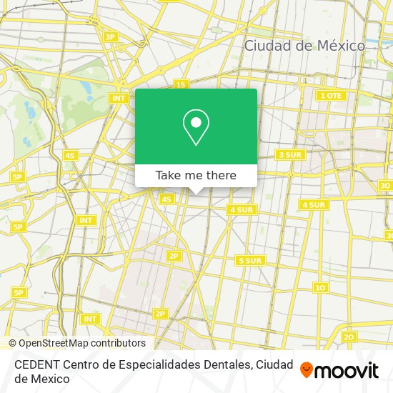 Mapa de CEDENT Centro de Especialidades Dentales