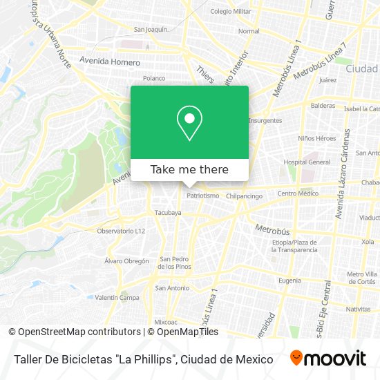 Mapa de Taller De Bicicletas "La Phillips"