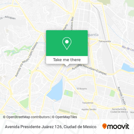 Mapa de Avenida Presidente Juárez 126
