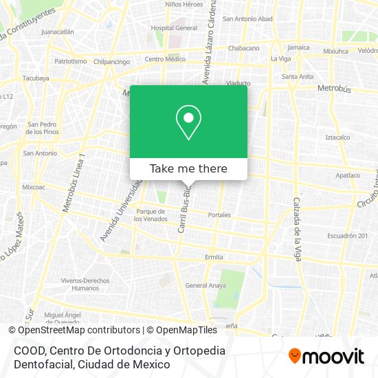 COOD, Centro De Ortodoncia y Ortopedia Dentofacial map