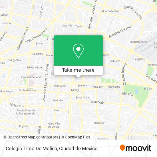Mapa de Colegio Tirso De Molina