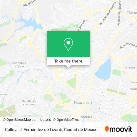 Calle J. J. Fernández de Lizardi map