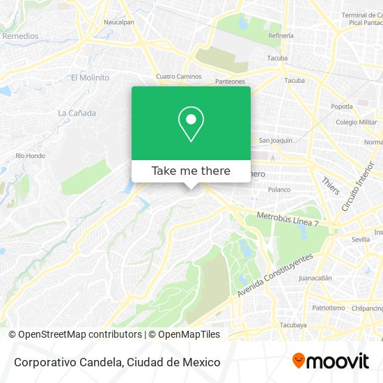 Corporativo Candela map