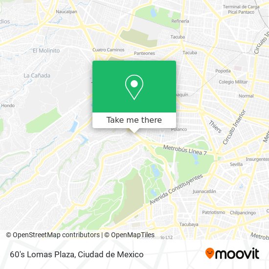 Mapa de 60's Lomas Plaza