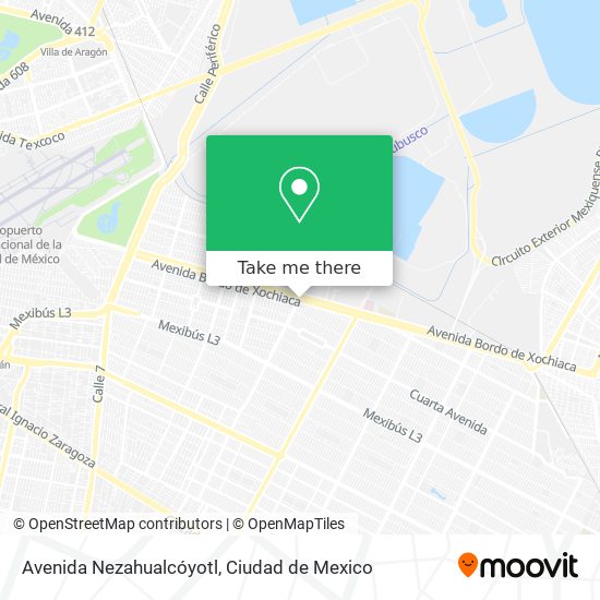 Avenida Nezahualcóyotl map