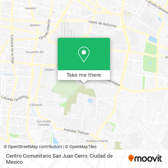 Mapa de Centro Comunitario San Juan Cerro