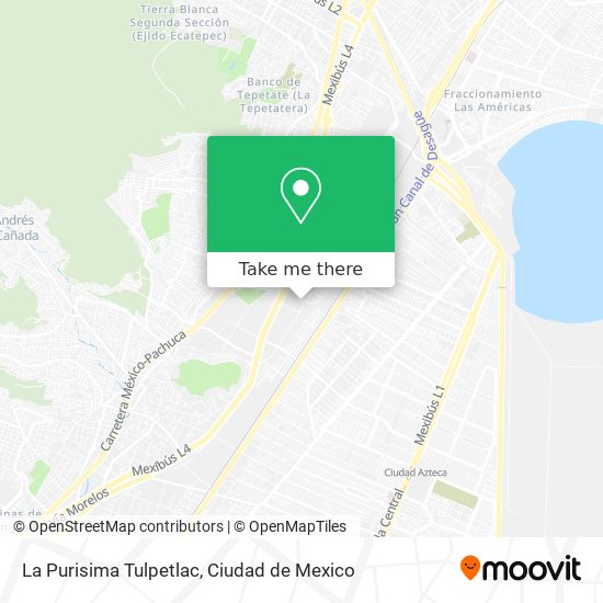La Purisima Tulpetlac map
