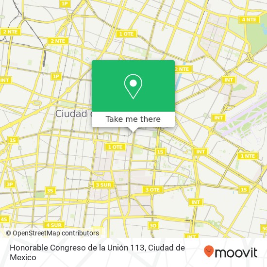 Honorable Congreso de la Unión 113 map