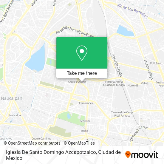 Mapa de Iglesia De Santo Domingo  Azcapotzalco