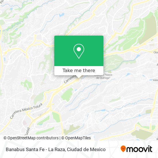 Banabus Santa Fe - La Raza map