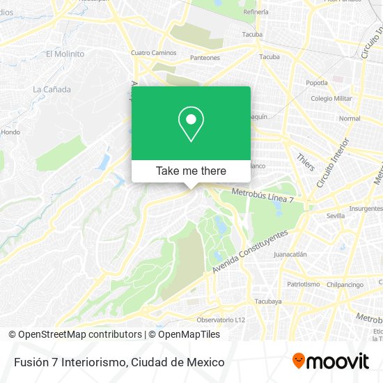 Fusión 7 Interiorismo map