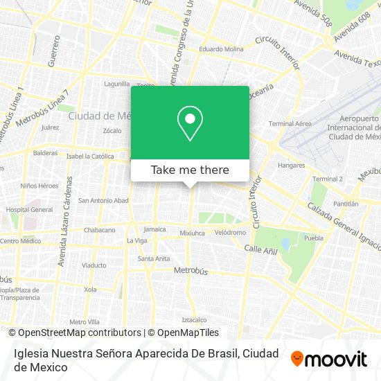 Iglesia Nuestra Señora Aparecida De Brasil map
