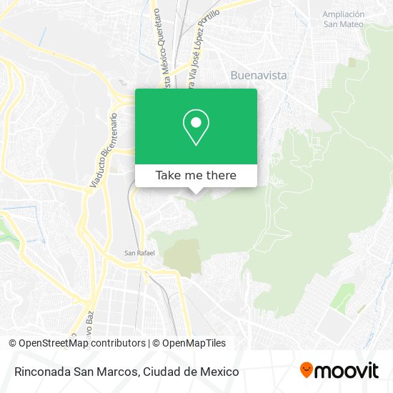 Rinconada San Marcos map