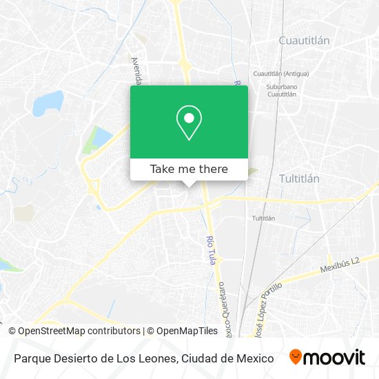 Mapa de Parque Desierto de Los Leones