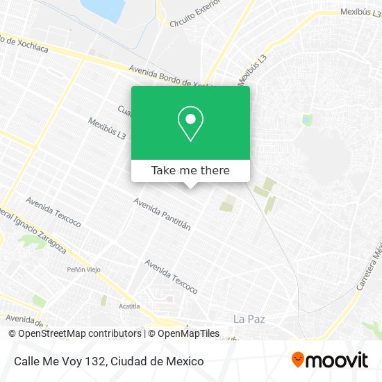 Mapa de Calle Me Voy 132