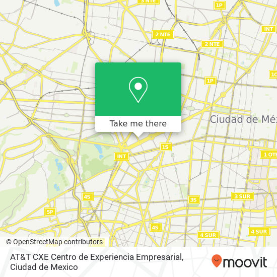 AT&T CXE Centro de Experiencia Empresarial map