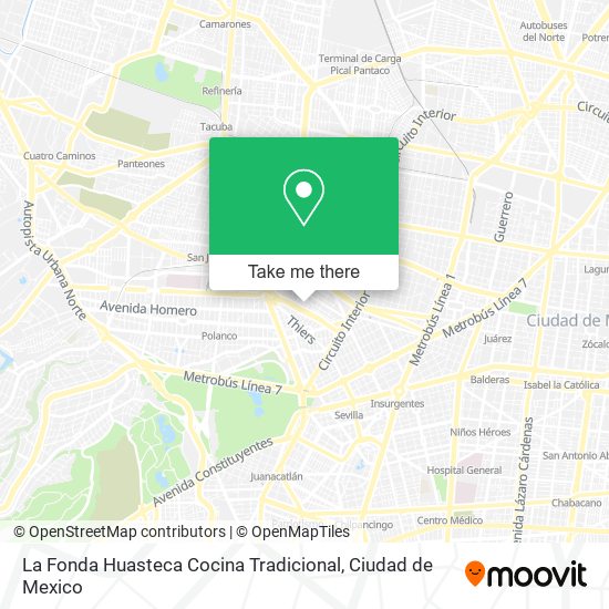 La Fonda Huasteca Cocina Tradicional map