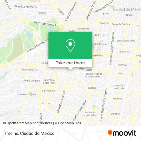 Mapa de Imcine