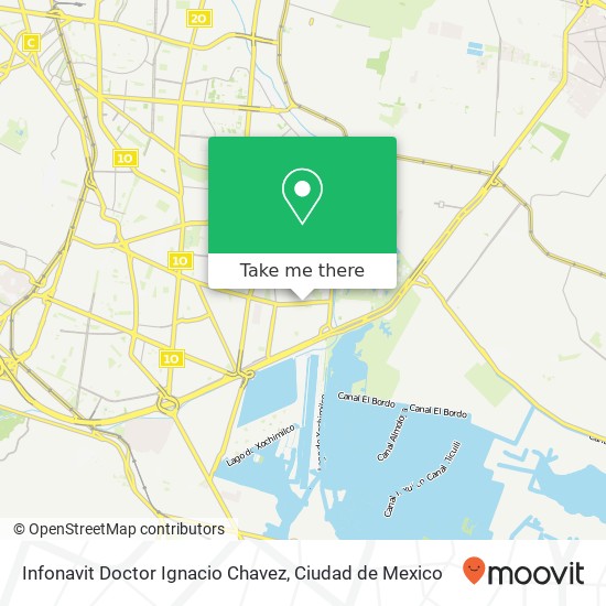 Infonavit Doctor Ignacio Chavez map