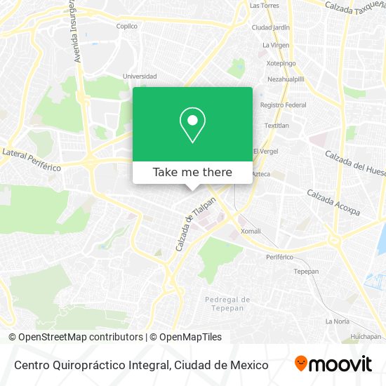 Centro Quiropráctico Integral map