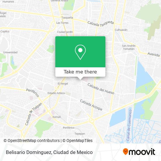 Mapa de Belisario Domínguez