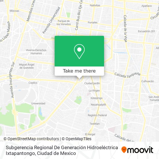 Subgerencia Regional De Generación Hidroeléctrica Ixtapantongo map