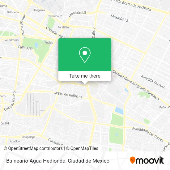 Balneario Agua Hedionda map