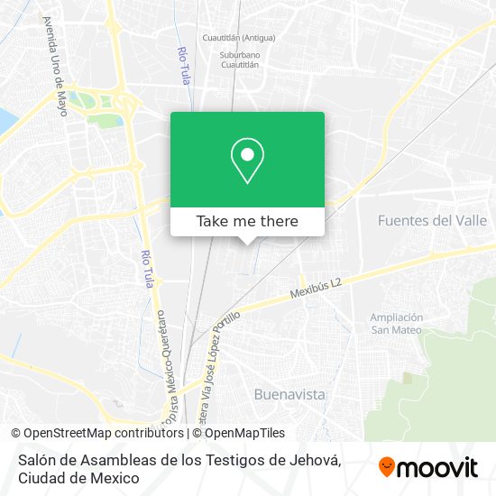 Salón de Asambleas de los Testigos de Jehová map