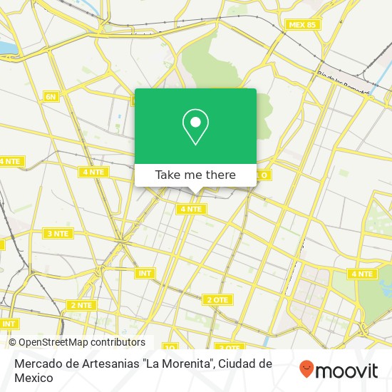 Mapa de Mercado de Artesanias "La Morenita"