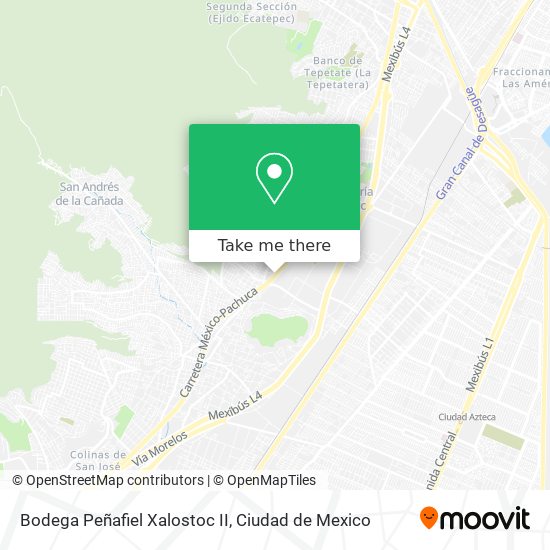 Bodega Peñafiel Xalostoc II map